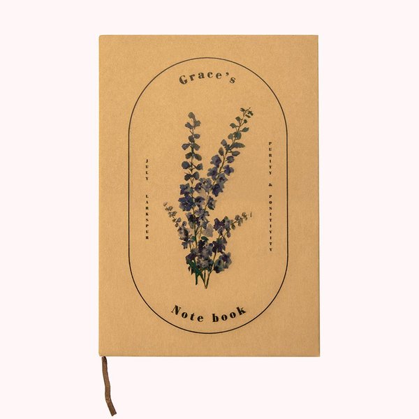 Carnet Personnalisé avec Fleur de Naissance et Nom Cadeau Anniversaire Fête pour Femme