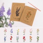 Carnet Personnalisé avec Fleur de Naissance et Nom Cadeau Anniversaire Fête pour Femme