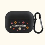 Personalized Vintage Smile Daisy Flower Boho Hippie AirPods Pro Case Cover with Keychain