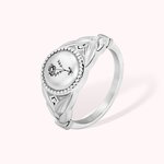 Bague en Argent Personnalisée avec 1-5 Fleurs de Naissance Bague de Bouquet Cadeau Anniversaire Fête pour Femme