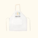 Personalized Linen Kitchen Apron with Pocket