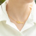 Personalisierte Geburt Monat Schmetterling Name Halskette Schmuck