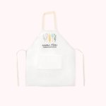 Personalized Linen Kitchen Apron with Pocket