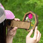 Personalized Wooden DIY Magic Rotating Kaleidoscope Kit Children's Day Gift