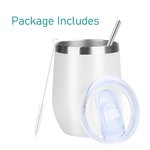 Personalised Stainless Steel Wine Tumbler with Birth Flower and Name