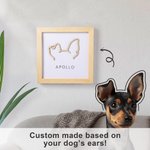 Personalised Pet Head Portrait Photo Frame with Name