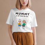 Personalisierte niedliche MOMMY Ich werde da sein für Sie T-shirt Geburtstag Muttertag Geschenk für Mama