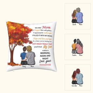 Gepersonaliseerd Grootmoeder Kleindochter Mam Dochter Esdoorn Boom Kussenhoes Home Decor Moederdag Verjaardagscadeau voor Familie