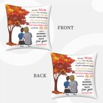 Personalized Grandma Granddaughter Mom Daughter Maple Tree Throw Pillow Cover Home Decor Mother's Day Birthday Gift for Family