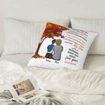 Personalized Grandma Granddaughter Mom Daughter Maple Tree Throw Pillow Cover Home Decor Mother's Day Birthday Gift for Family