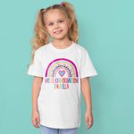 Personalisierte Hallo Kindergarten Regenbogen Jungen Mädchen T-Shirt Geschenk für Kinder