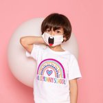 Personalisierte Hallo Kindergarten Regenbogen Jungen Mädchen T-Shirt Geschenk für Kinder
