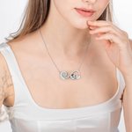 Personalized Violin Infinity Necklace with Name Gift for Her