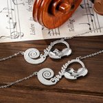 Personalized Violin Infinity Necklace with Name Gift for Her