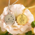 Médaillon de Photo Collier Personnalisé avec Photos et Constellation Cadeau d'Anniversaire pour Elle