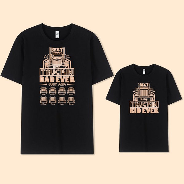 T-shirt de Famille Personnalisé avec Nom 