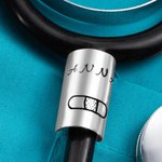 Tag Badge Stéthoscope Personnalisé avec Nom Cadeau Fin d'Études pour Étudiants en Médecine et Médecins