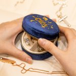 Personalized Starry Night Constellation Velvet Travel Jewelry Case