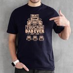 Gepersonaliseerd Best Truckin Dad Ever Just Ask Father and Kid Family T-shirt