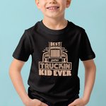 Gepersonaliseerd Best Truckin Dad Ever Just Ask Father and Kid Family T-shirt