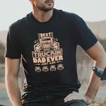 Gepersonaliseerd Best Truckin Dad Ever Just Ask Father and Kid Family T-shirt