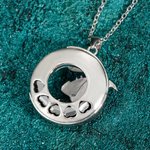 Personalized Dragon Necklace Embellished with Crystals and Birthstone