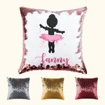 Cuscino personalizzato Ballerina Sequin con nome Regali per lei