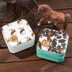 Personalized Monogram Cowgirl Jewelry Case Gift for Her