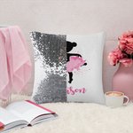 Cuscino personalizzato Ballerina Sequin con nome Regali per lei