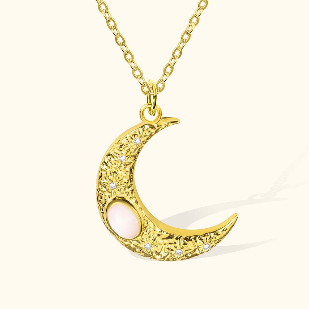 Collier Personnalisé avec Pierre Fine de Naissance ou Opale Cadeau Anniversaire Fête pour Femme Fille