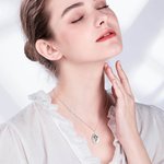 Personalized Birth Flowers Locket Necklace with Photo Gifts for Her