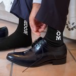 Personalized Label Groomsmen Socks for Wedding Day Bachelor Party Gift