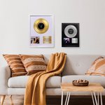 Personalized Vinyl Record Frame with Text and Photo Home Decoration Wedding Anniversary Memorial Gift for Couple