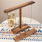 Personalized Wooden Hook and Ring Game Tabletop Game for Adults and Kids