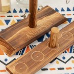 Personalized Wooden Hook and Ring Game Tabletop Game for Adults and Kids