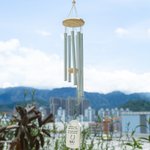 Personalised Rainbow Bridge Wind Chime with Name and Date Memorial Sympathy Pet Loss Gift for Pet Lovers