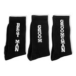 Personalized Label Groomsmen Socks for Wedding Day Bachelor Party Gift