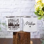 Personalisierte Camping-Emaille-Becher Making Memories One Campsite At a Time