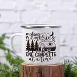 Personalisierte Camping-Emaille-Becher Making Memories One Campsite At a Time