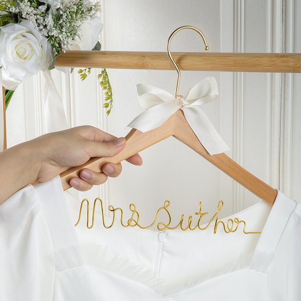 Bridal Wedding Hanger with Name