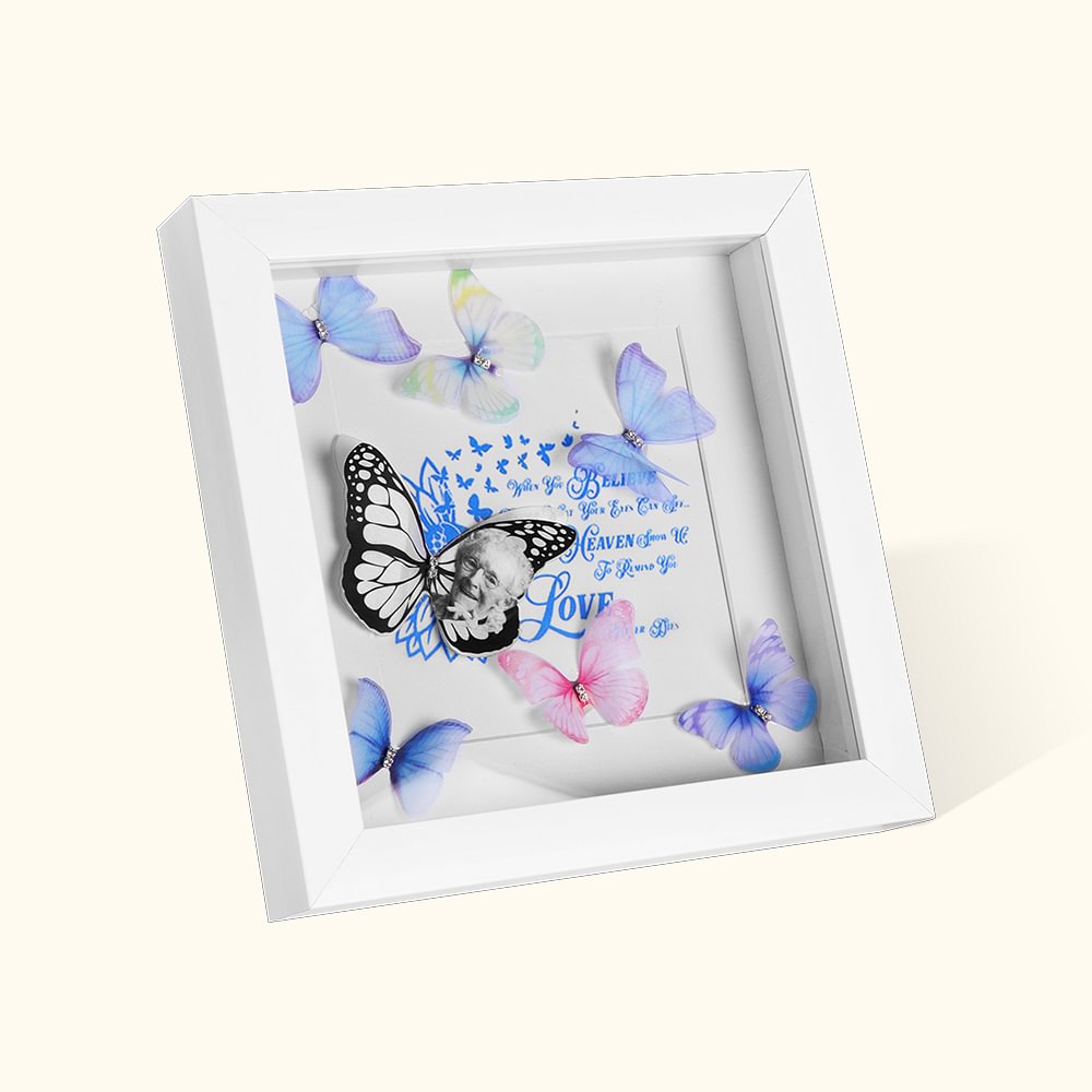 Mariage papillon personnalisé et cadeau commémoratif avec photo, ornements commémoratifs, cadeaux commémoratifs