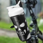 Personalized PU Leather Skull Drink Holder Gift for Motorcycle and Bicycle Lover