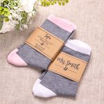 Personalisierte Baumwolle Brautjungfer Socken mitTags Hochzeit Geschenke