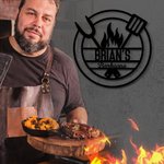 Personalisierte Edelstahl Name und Ort Metall Wanddekoration