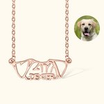 Gepersonaliseerde Leuke Hond Kat Ras Oren Ketting met Naam Verjaardag Verjaardagscadeau voor Hond Kat Huisdier Liefhebbers