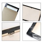 Personalised Rustic Puzzle Piece Sign Canvas Prints Frame with Names Gift For Dad Mom