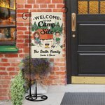 Personalisierte Willkommen auf unserem Campingplatz Camping Paar Gartenfahne im Freien Yard Decor Geschenk für Camping-Liebhaber