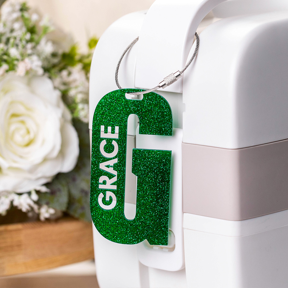 Personalized Backpack Name Tag, Custom Acrylic Backpack Name Tag CALLIE