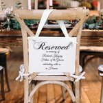 Personalized Multicolor Memorial Seat Sign with Name Memorial Wedding Gift for Family Friend