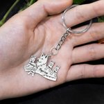 Personalisierte Mama Wolf Keychain mit 1-8 Namen Geschenk für Mutter